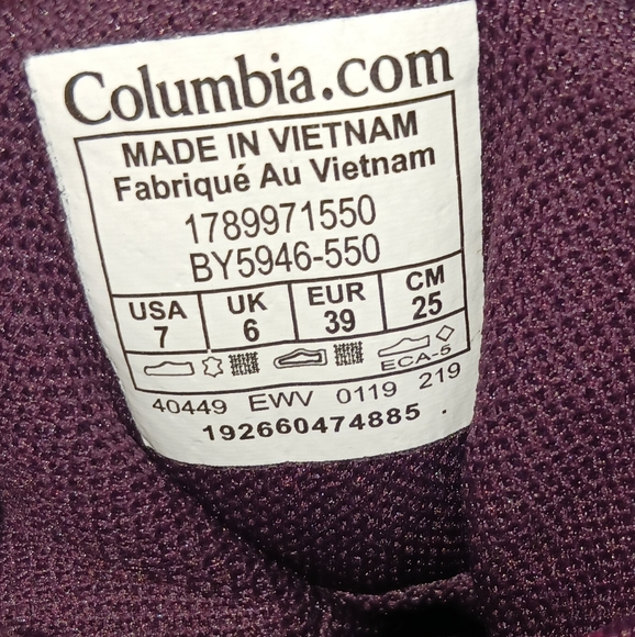 Columbia Men's Peakfreak XCRSN Mid Waterproof Hiking Boots Sz 7 - Picture 10 of 11